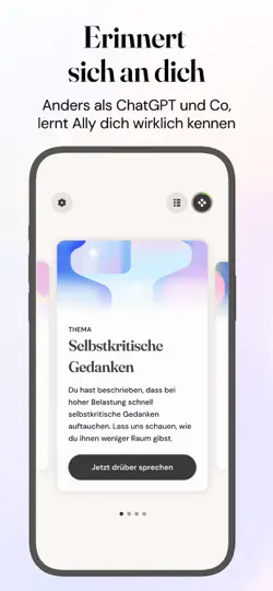 Screenshot von Ally: Stress & Wellbeing Coach auf dem iPhone 3