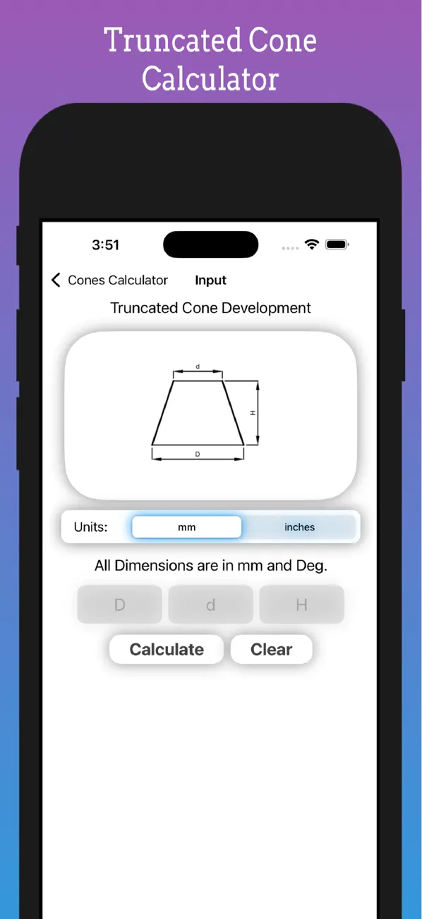 Screenshot #3 pour Cones Calculator