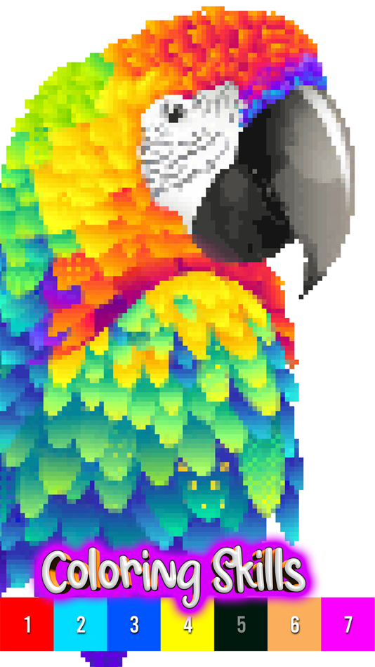 #3. BitColor: Make Art with Pixel (iOS) 由: Nguyen Thanh Nam