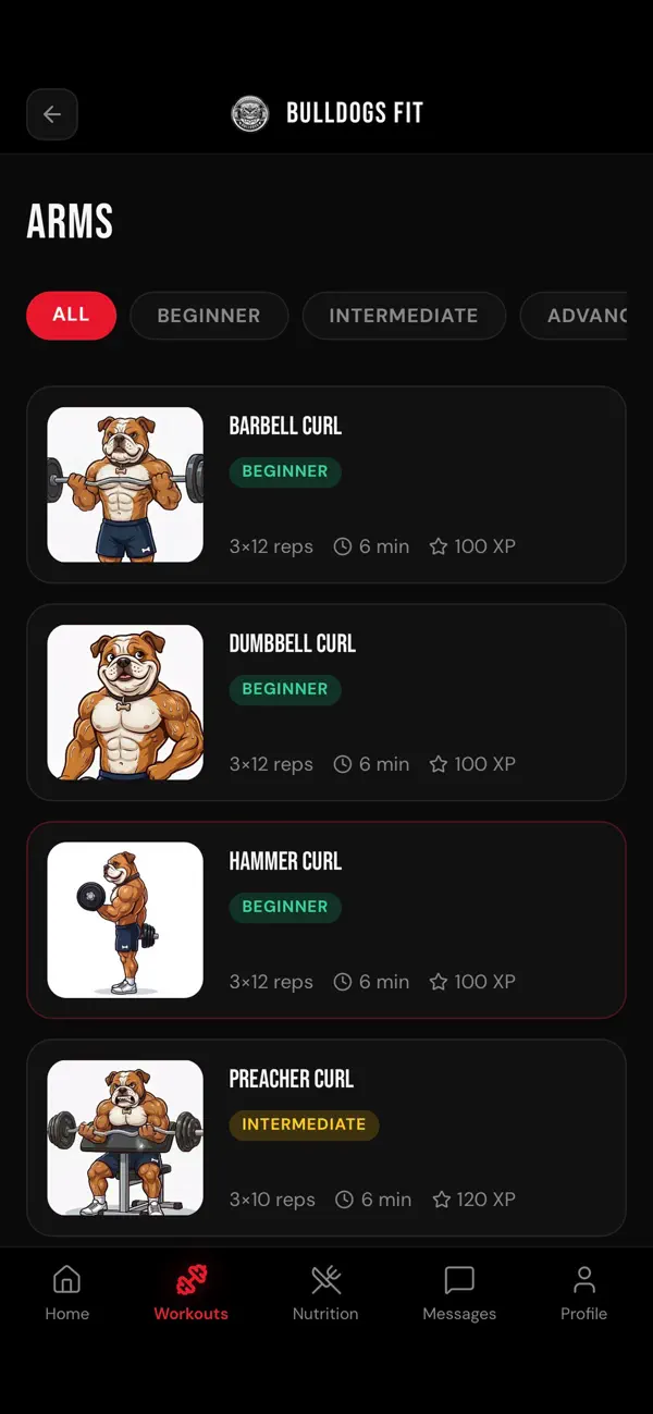 Screenshot #3 pour Bulldogs Fit: AI Gym Tracker