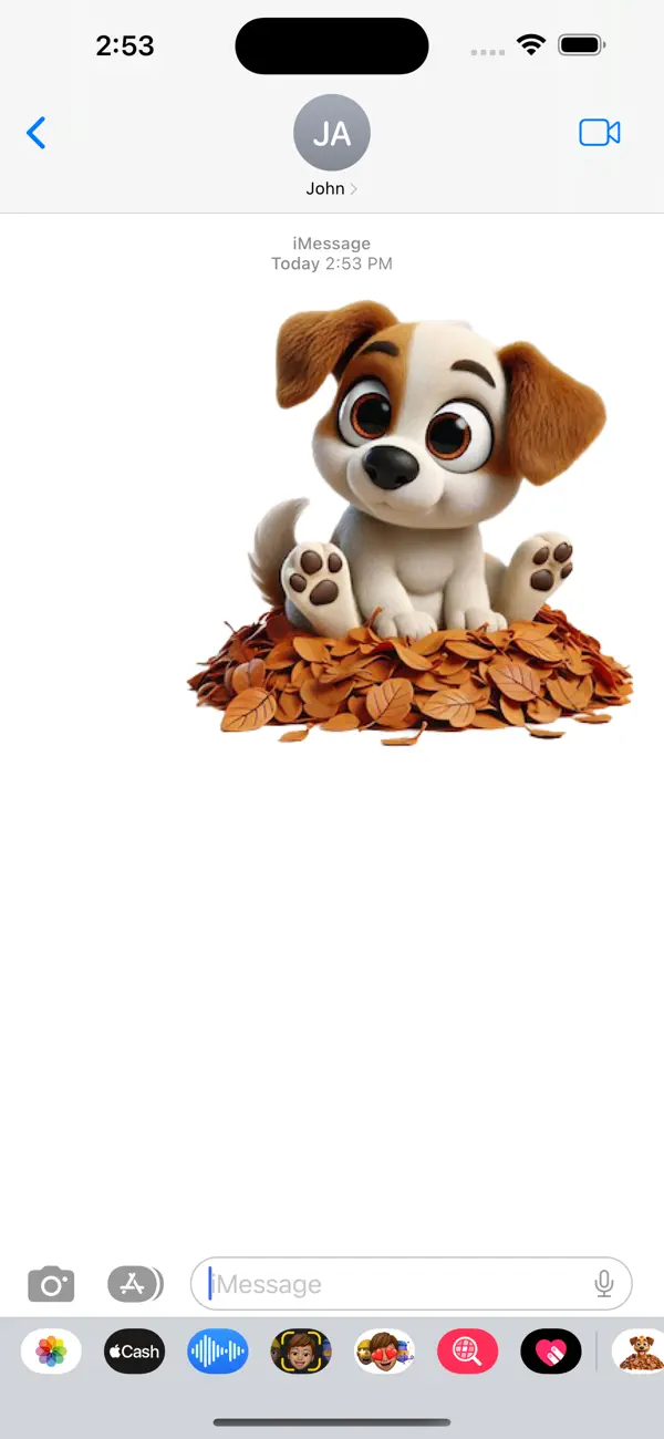 Screenshot #3 pour Puppy Leaf Stickers