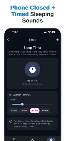 Baby Shusher Sleep Sounds iPhone screenshot
