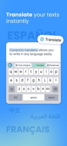 Correcto: AI Keyboard iPhone screenshot