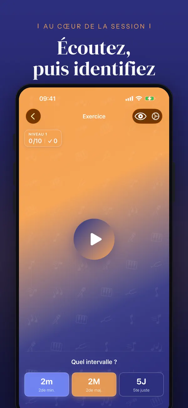 Screenshot #3 pour Note Precision: Intervalles
