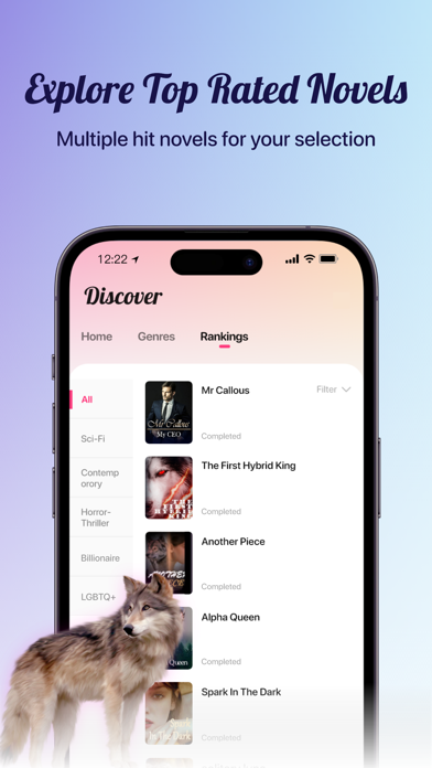 Novelit - Novels & Stories iPhone screenshot 3 - Book app