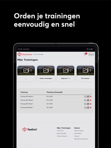 feeton training ground iPad screenshot 5