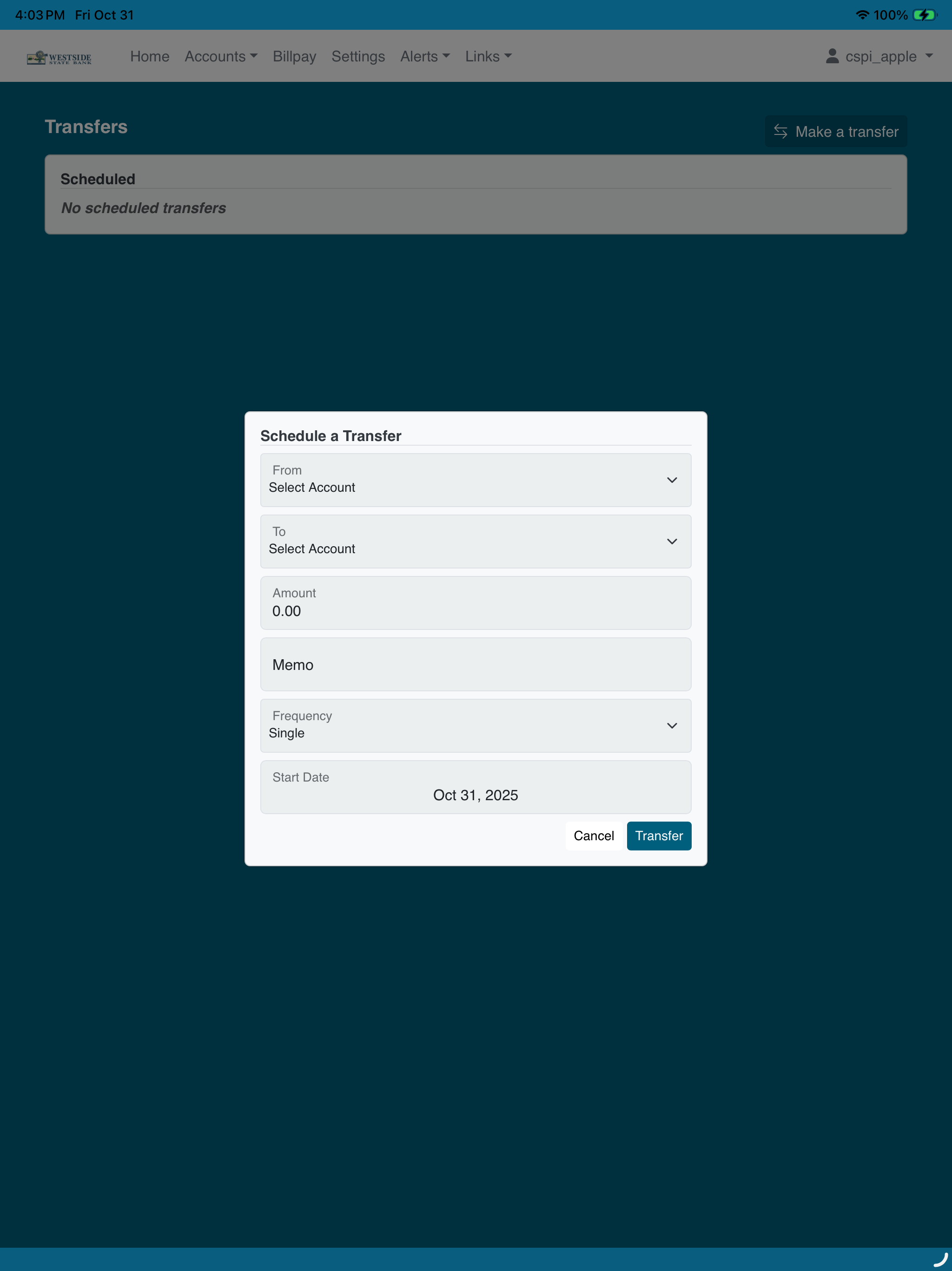 Westside State Bank Mobile