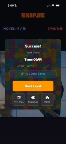 SnapJig: Puzzle your Friends iPhone screenshot