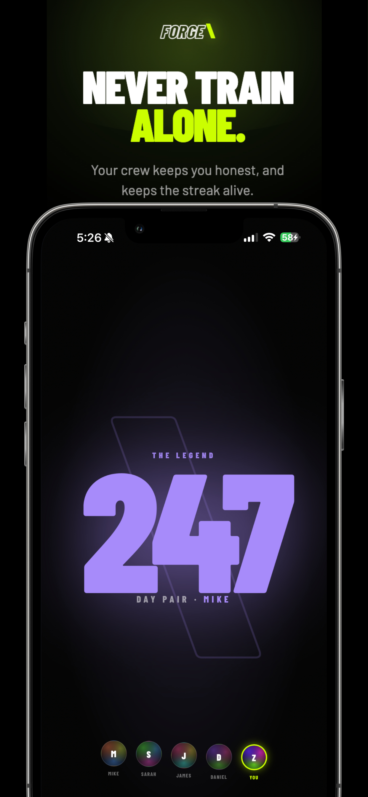 Forge: Daily Workout Streak