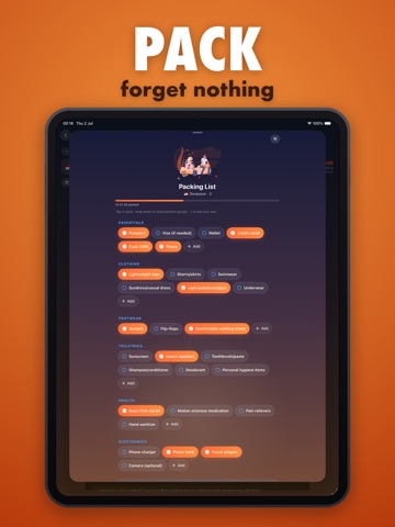 Triply: AI Trip & Tour Planner iPad screenshot