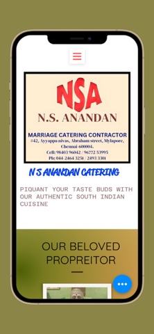 N S Anandan Catering screenshot
