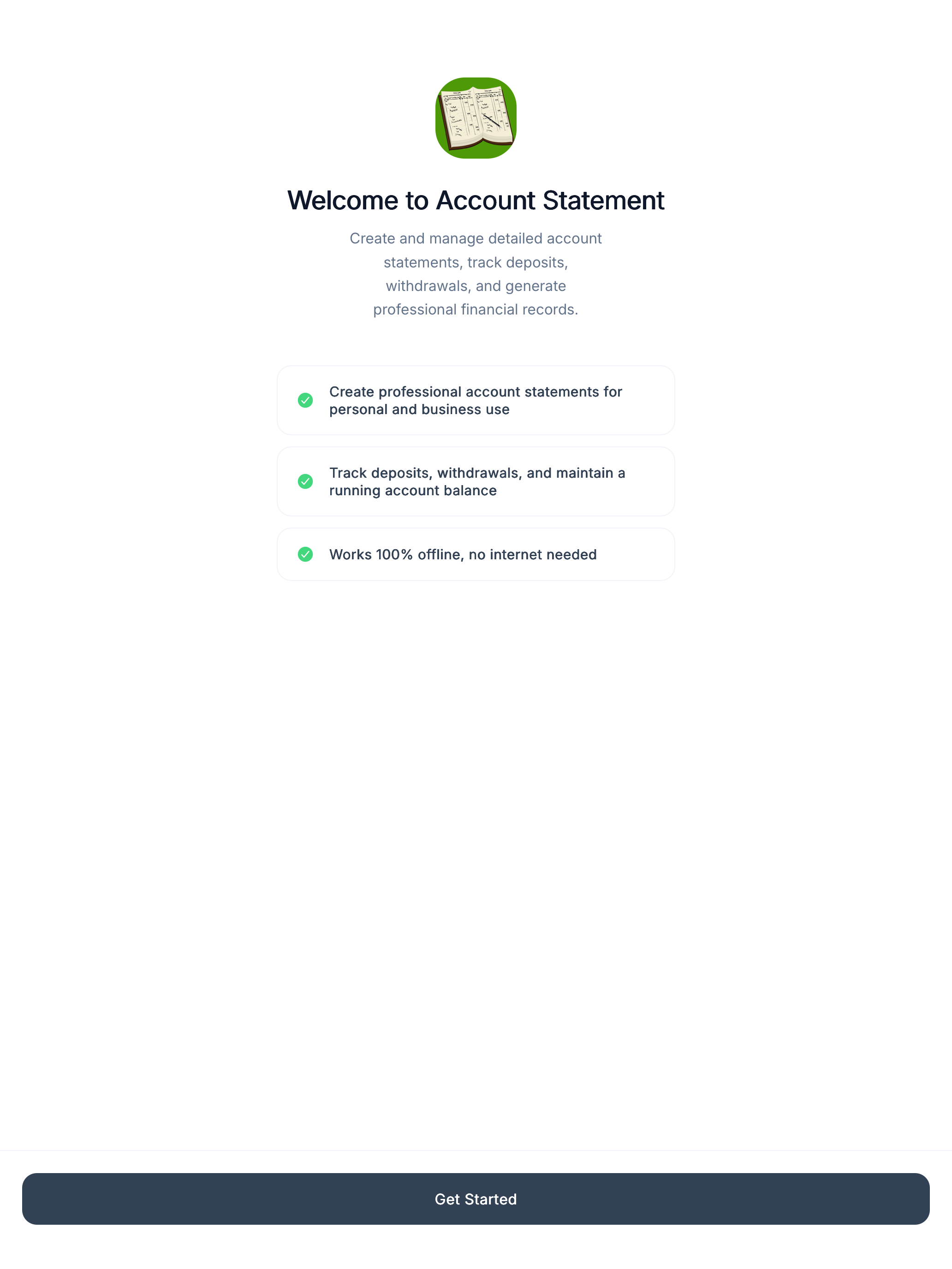 Account Statement screenshot 9