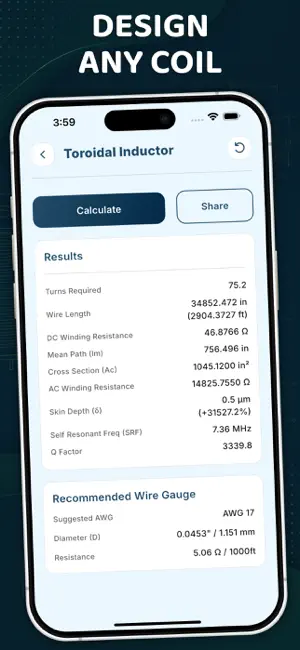 Coil Calculator - Inductor screenshot 4