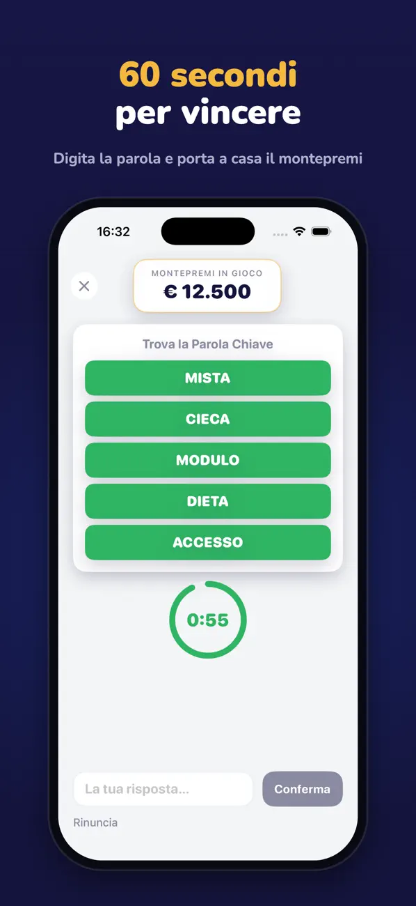 Screenshot #1 pour Parola Chiave Giochi di Parole