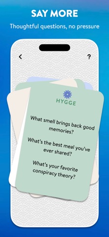 Hygge – Cozy Questions Game iPhone screenshot