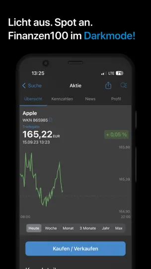 Screenshot von Finanzen100 - Börse & Aktien auf dem iPhone 3