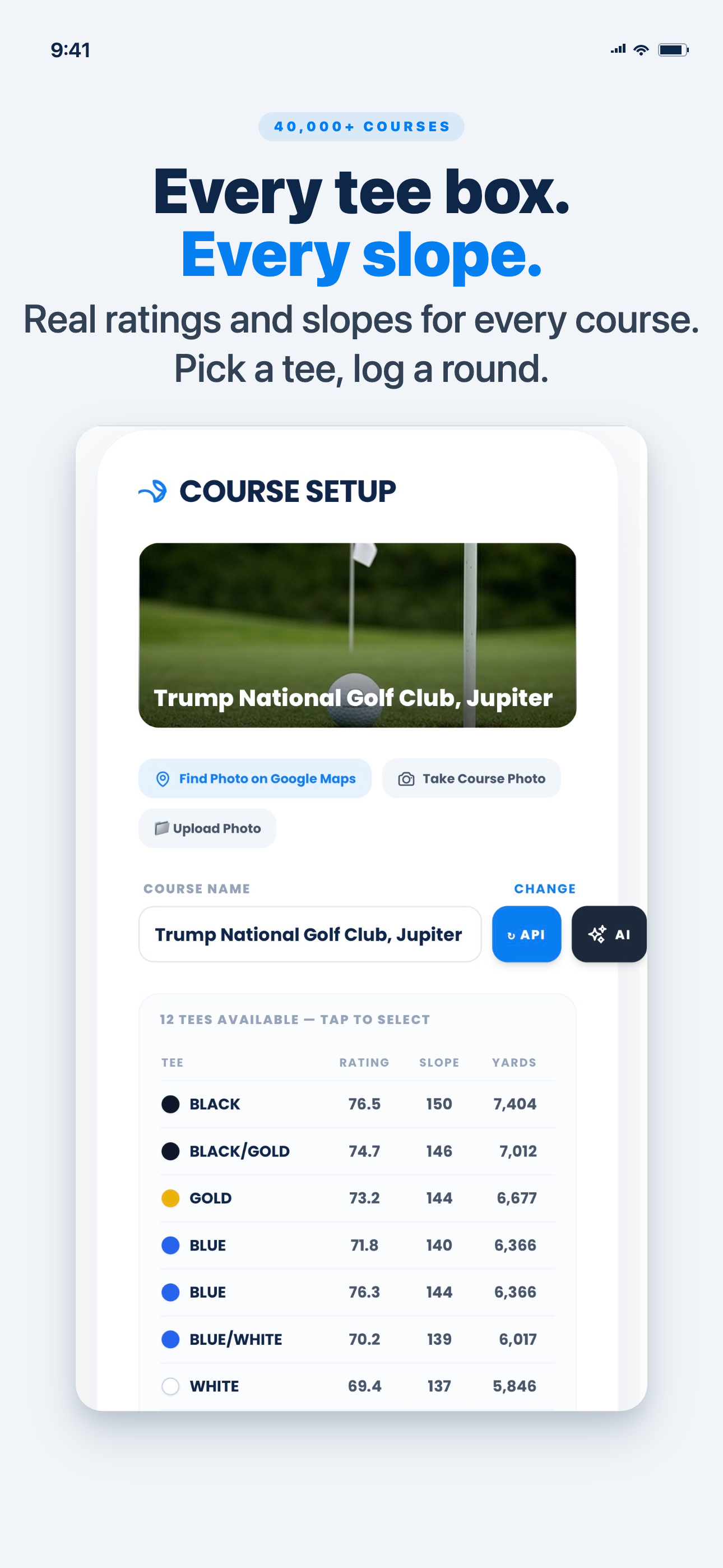Fist Bump Scores: Golf Scores
