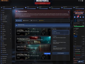 Mobsteria - Crime RPG iPad screenshot