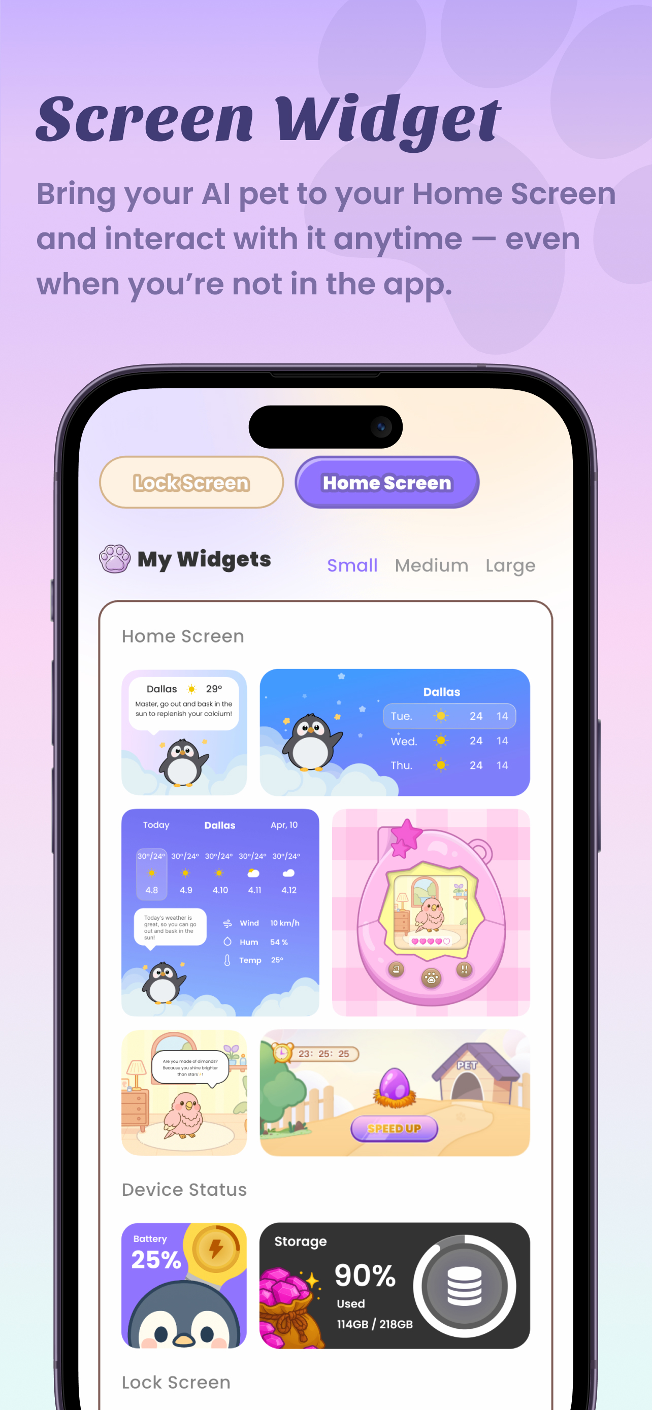 Widget AI Pets - Happy Pets