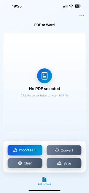 Convert PDF to Word Easy screenshot 1