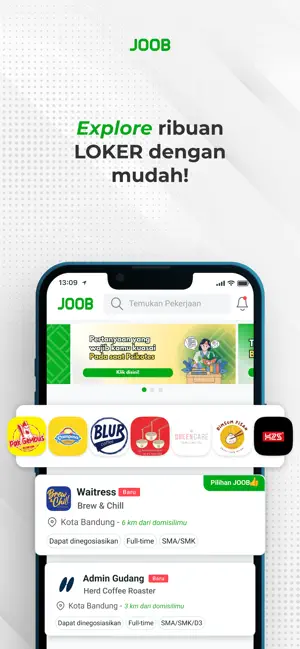JOOB: Loker & Cari Kerja iPhone screenshot 1