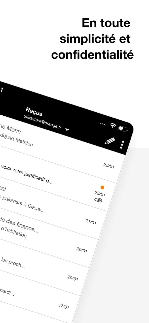 Screenshot #2 pour Mail Orange - Messagerie email