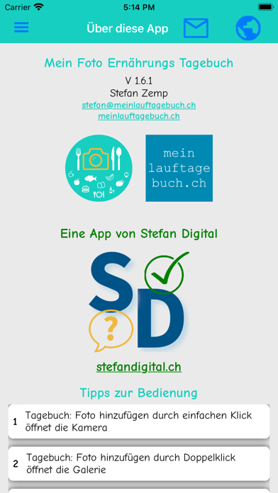 Mein Foto Ernährungs Tagebuch Screenshot