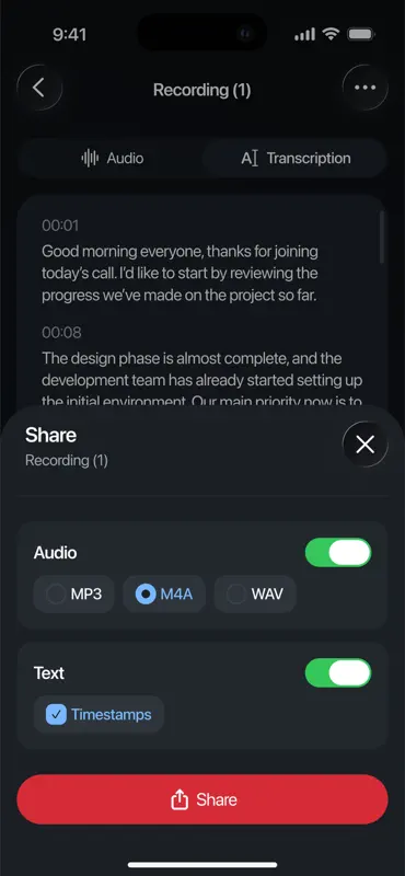 Voice Recorder+ Audio Memos screenshot 4 of 6