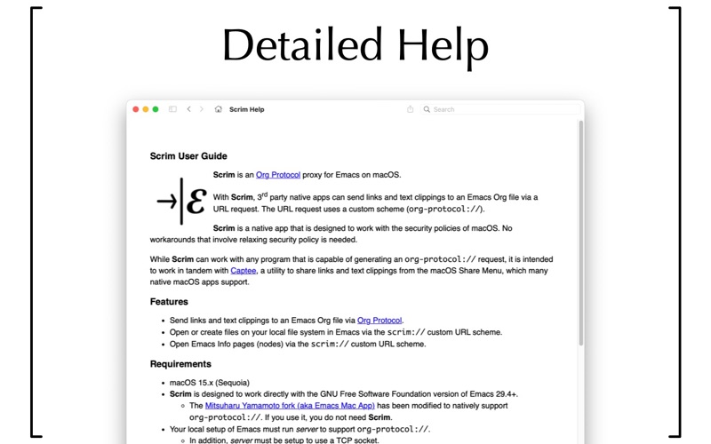 Scrim - Org Protocol Proxy screenshot