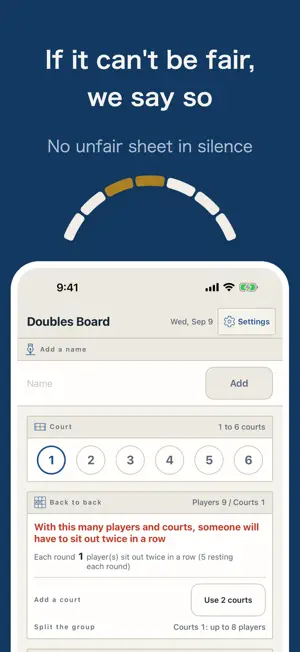 Doubles Round Robin Board screenshot 2