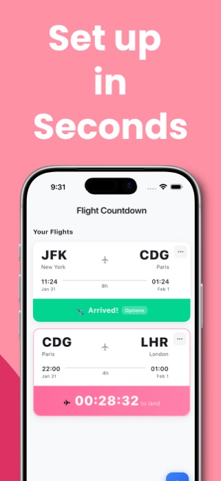 Flight Countdown -Trip Tracker Screenshot 3 of 5
