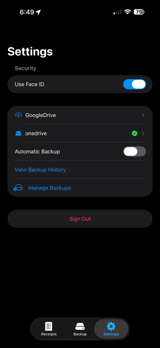 ReceiptStorage Screenshot 5 of 5