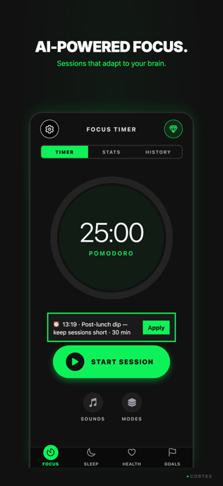 Cortex: Focus Timer Screenshot 1 of 10