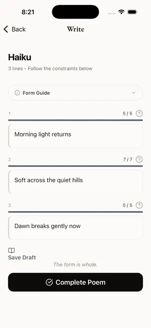 Verse - Poetry Writing App screenshot 2