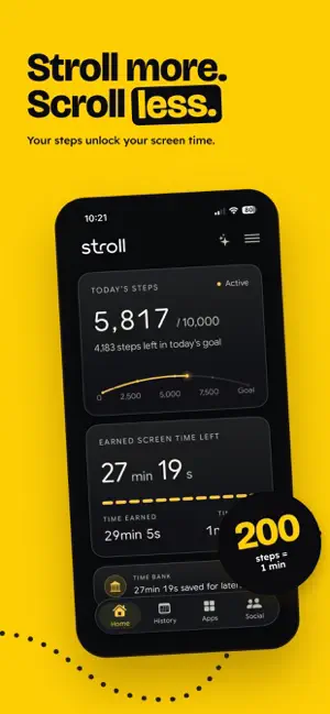 Stroll - Steps to Screen Time screenshot 1