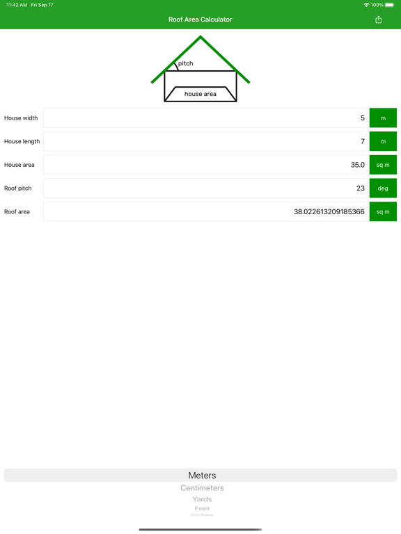 Screenshot #5 pour Roof Area Calculator