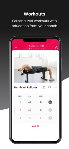Ascend Fitness iPhone screenshot