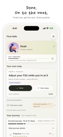 First Hello: New Dad Checklist Screenshot 3 of 6