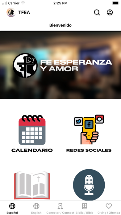 Screenshot #1 pour Templo Fe Esperanza y Amor