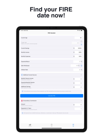 Financial Calculator: Compound iPad screenshot