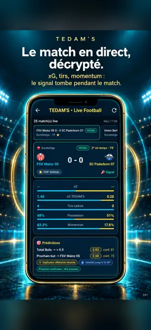 Tedam's: Pronos & Stats sport screenshot 2