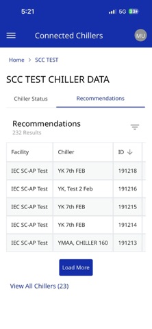 Connected Chillers iPhone screenshot