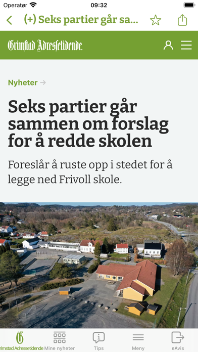 Grimstad Adressetidende Screenshot