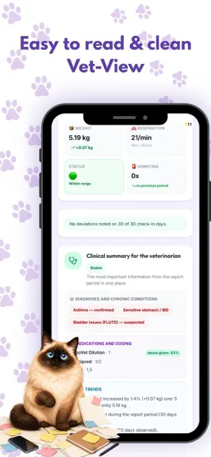 KOTrol - Cat's health Journal screenshot 1