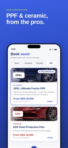 Washii Mobile Car Wash iPhone screenshot