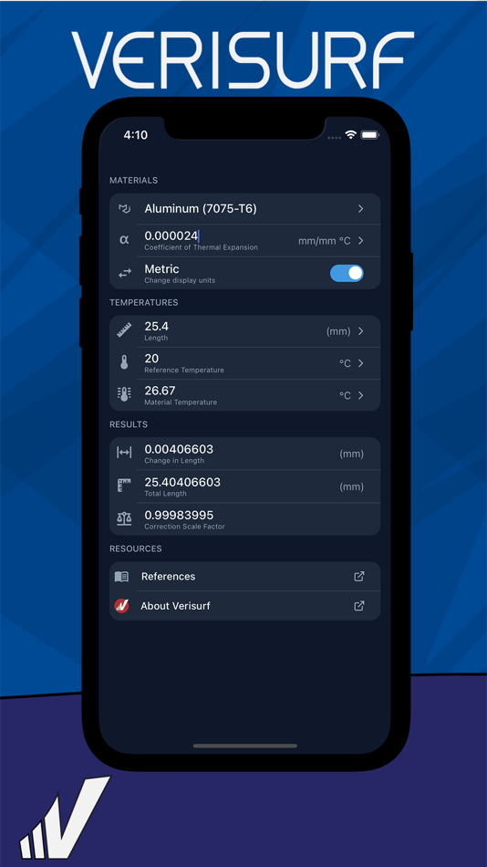 #1. CTE Calculator (iOS) 由: Verisurf
