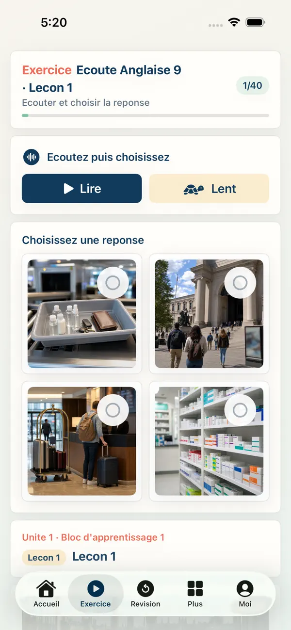 Screenshot #2 pour Ecoute Anglaise 9