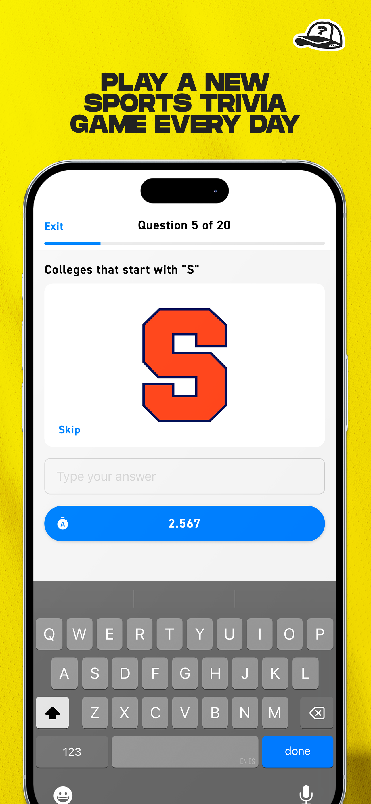 Snapback Sports Trivia