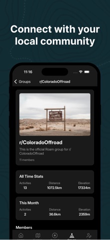 Roam Explorer iPhone screenshot