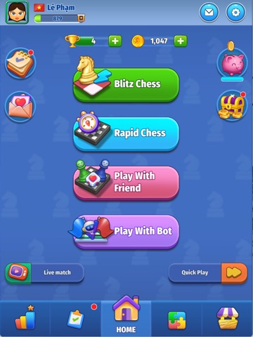 Chess Club: Online board game iPad screenshot